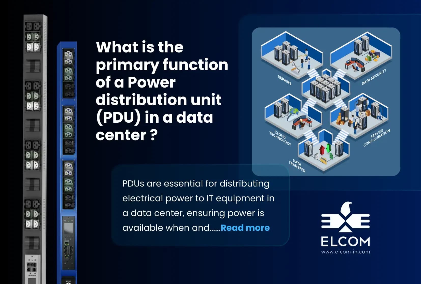 What is the Primary Function of a PDU in a Data Center?